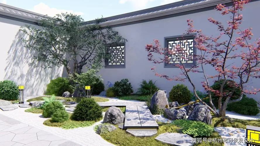 办公楼门口园林景观设计